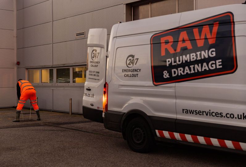 Raw Van with Worker