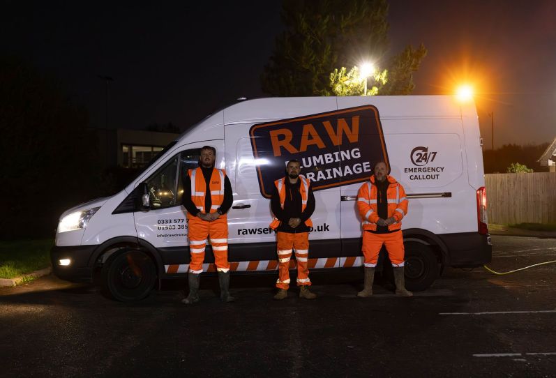Raw Workers with Van